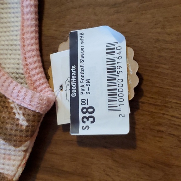 Pink football onesie with headband - Picture 3 of 4